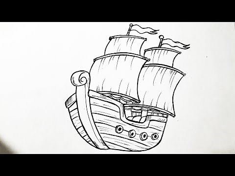 How To Draw A Ship Easy Drawing