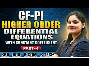 How to Calculate Particular Integral|Higher Order Differential Equations|BBA|BCA|B.tech|Dream Maths