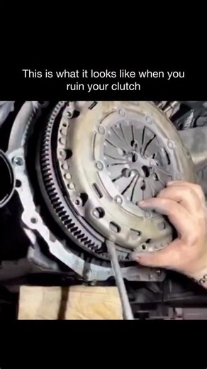 Fleet on Instagram: "This is what a destroyed clutch actually looks like 👀 When a clutch is worn out or abused, the friction material can burn, crack, and glaze over, making it unable to properly grab the flywheel. Riding the clutch, aggressive launches, constant slipping, or overheating can all speed up this damage. Once a clutch reaches this point, you’ll usually notice symptoms like slipping under acceleration, a burning smell, difficulty shifting, or a clutch pedal that feels off. At that s