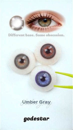Godestar Grey Colored Contacts 👀 Umber Gray vs Dark Halo Brown on Every Eye Color