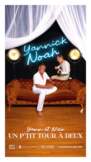 Le Mezo, Domaine Événementiel | Dernières places pour Yannick Noah & Nicolas Paillet • Un petit tour à deux Réservation grâce au lien dans notre bio #concert #morbihan... | Instagram