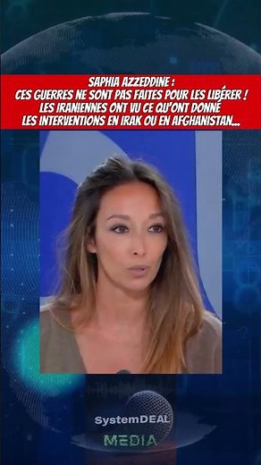 After putting Pascal Praud and CNews in a state of shock, Saphia Azzeddine strikes again on Franc...