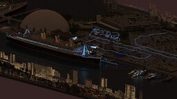 Rms Queen Mary In (Long Beach CA LA) 2021 Update for Download! Minecraft Map