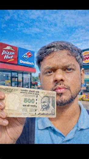 Old ₹500 Note Challenge 💸 | Can I Use It at Pizza Hut, Domino’s & Burger King?