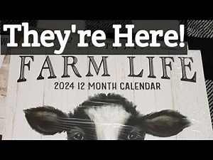 New Dollar Tree 2024 Farmhouse Calendars!
