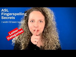 Secret 22: Letter Categories *Fingerspelling Secrets* #asl #fingerspelling