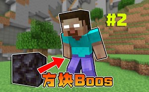 当所有方块都有一个守护boos？ 黑石背后是him！击败获得特殊装备 我的世界