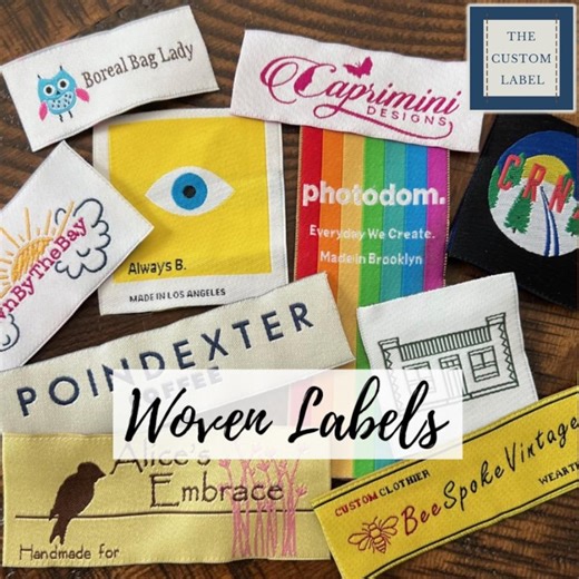 Custom Woven Labels - Sew In, Iron On, Self Adhesive - USA Company - Etsy
