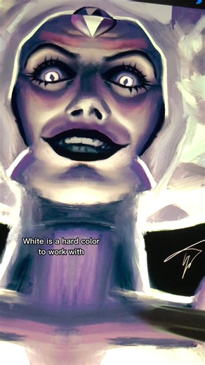 Drawing White Diamond from Steven Universe - Realistic Art Process