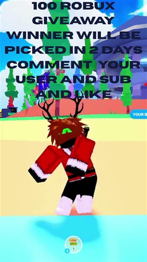 100 robux giveaway! #roblox #roblox #shorts