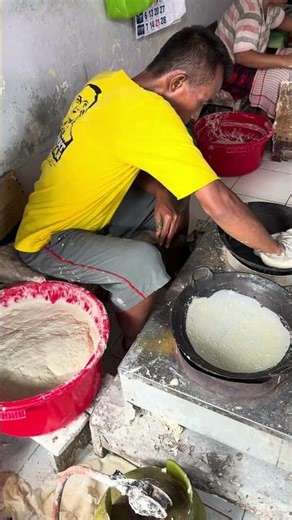 It looks easy but not everyone can do the process of making spring roll skin.