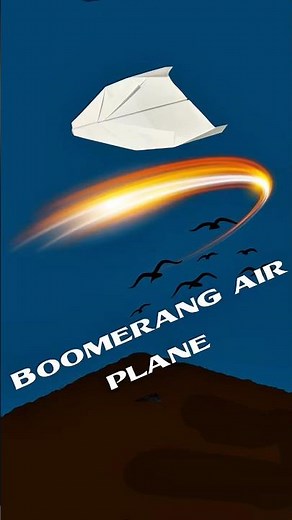 Boomerang Paper Plane ✈️ It Flies Back To You! (Easy & Fast Tutorial)