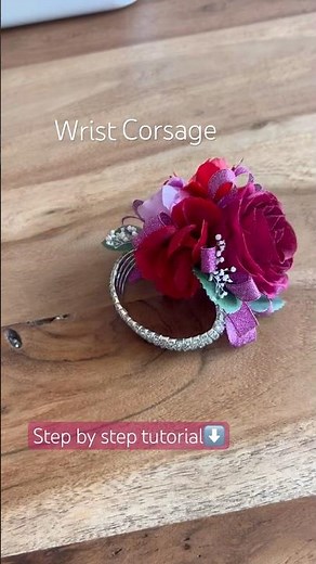 How to make a Prom 🤍 Wedding Corsage | Watch full video Step by Step tutorial for beginners #prom