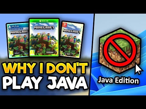Why I DON'T Play Minecraft Java Edition (Controversial)