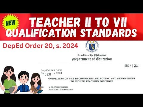 Teacher II to VII & MT I to V RECLASSIFICATION (DepEd Order 20, s. 2024) Cut-off Points is 50!