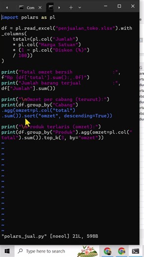 Mengolah Data Menggunakan Python & Polars