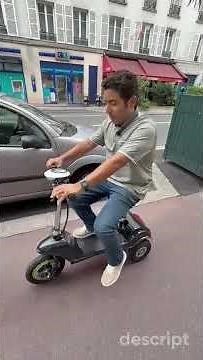 trottinette électrique 3 roues stable medidas pour PMR et senior