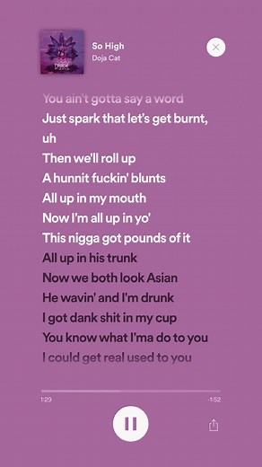 Doja Cat - So High Lyrics