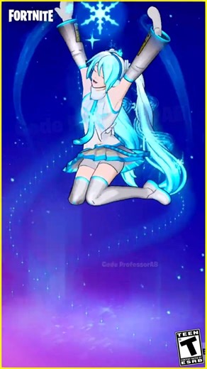 Fortnite Snow Mix Emote Snow Miku Skin Thicc 🍑😍🥵