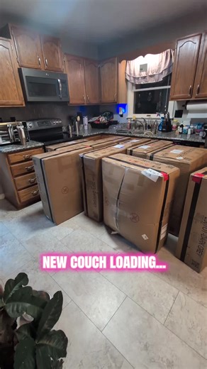 We finally decided to trade in our well loved sectional for something new! #newfurniture #sectional #modularsectional #amazonfinds #livingroomfurniture