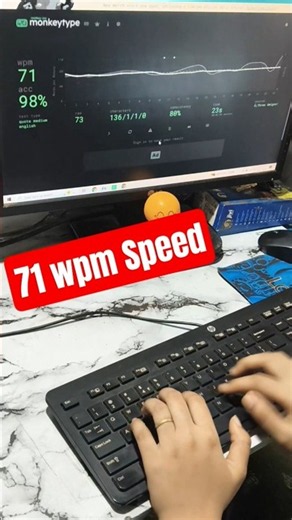 typing speed techniques 71 wpm ASMR | typing ki speed kaise badhaye touch #typing #shorts #office