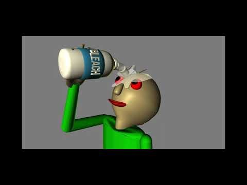 Baldi puts bleach in his eyes