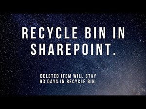 Two Recycle Bins in SharePoint