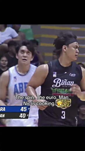 Spin move too clean. Euro step too smooth. Nic Cabañero making it look effortless. #mpbl