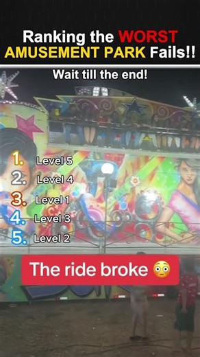 Wait till the end: Worst Amusement Park Fails! 😱 #funny