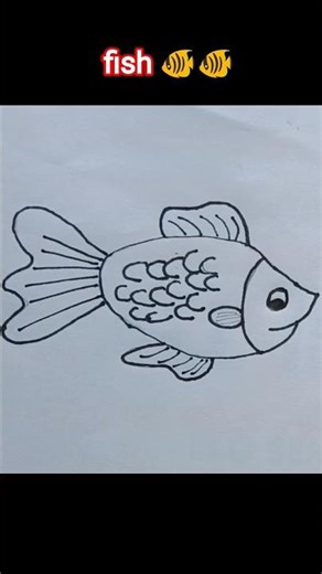 Fish 🐠🐠 drawing.fish simple drawing.fish short video.