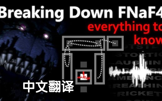 【FNAF4解析向，中文翻译】（熟肉）关于FNAF4是如何运行的：对游戏内的AI的全面分析