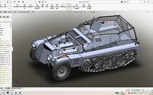 Sd.Kfz. 250轻型装甲半履带车 SOLIDWORKS设计