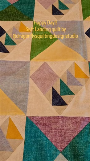 @dragonflysquiltingdesignstudio on Instagram: "Soft Landing quilt, tonal fabrics from Connecting Threads!! This was one of their evolving fat quarter samplers @connectingthreads #ctambassador (Ad)"
