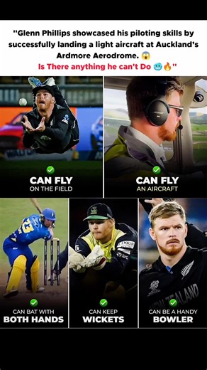 Glenn Phillips showcased his piloting skills by successfully landing a light aircraft at Auckland's