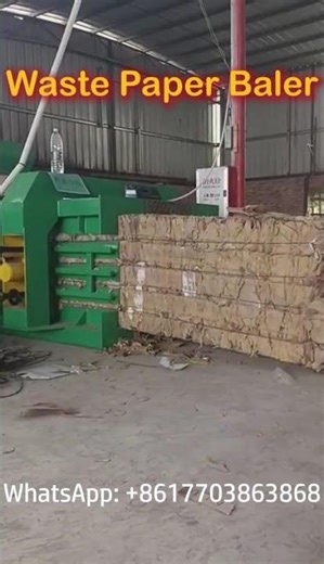 Automatic Recycling Baling Press for Cardboard, Carton & Paper Waste