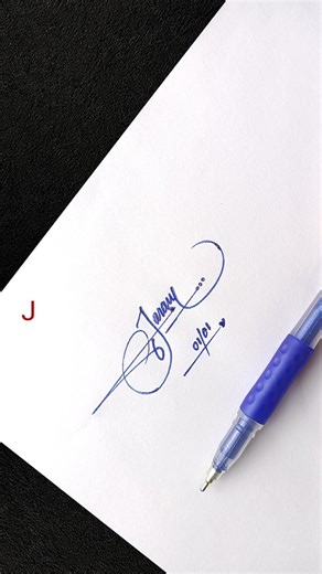 Stylish Letter J Signature ✍️ | Easy & Professional Handwriting Design