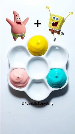 Spongebob Movie Color Mixing #spongebob #spongebobmovie #colormixing #bigguy #shorts