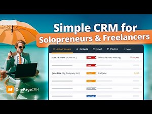 Best simple CRM for solopreneurs & freelancers