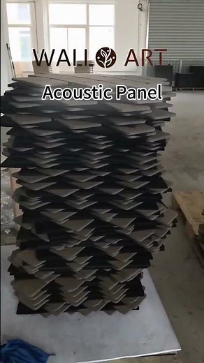 3D Square Grid Acoustic Panel | Wood Grain Texture | Factory Direct Soundproofing Solution