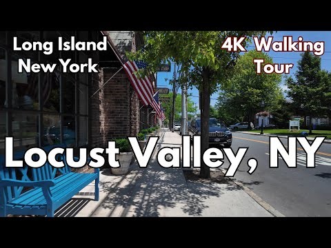 [4K] WALK Locust Valley NY- Heart of Long Island's Gold Coast
