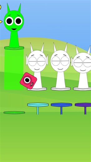 NEW Play Music Marble Rainbow Sprunki NumberBlocks OC One | Coloring Challenge