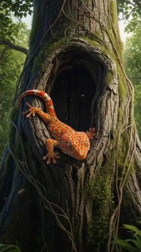 Gecko House on the Tree #shorts #geckos #lizardsound #reptiles