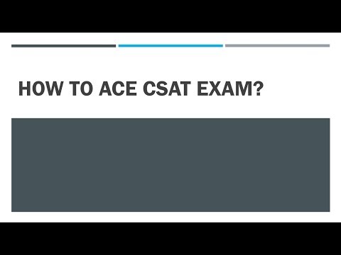 Strategy for CSAT : How to Ace CSAT Exam?