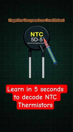 5D5 NTC Thermistor ratings Diameter and resistance #resistorcode #DIY #projects