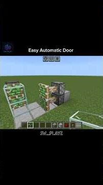 Build This Simple AUTO DOOR in 60 Seconds! ⚙️ #shorts #minecraft