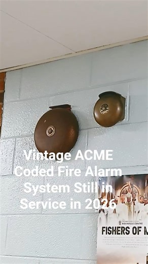 Vintage ACME Coded Fire Alarm System with Bells and Simplex 4208 Still in Service in 2026