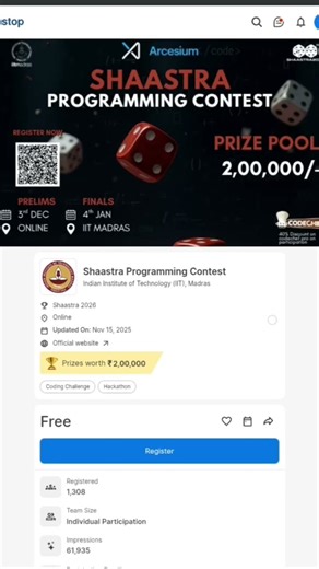 😱 Unstop Contest - 💯 Earn Cash prize & Certificate 💥 #unstop #competition #prize