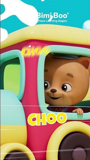 Train Song for Kids 🚂 | Learn Animal Sounds with Bimi Boo #kidsvideosforkids #trainforkids