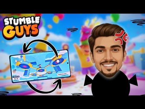 Stumble Guys but My Phone Is Reversed! (Impossible Challenge) 😵📱