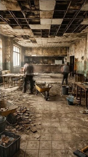 Abandoned Restaurant to Modern Dining Space | Full Renovation Timelapse #beforeafter #interiordesign